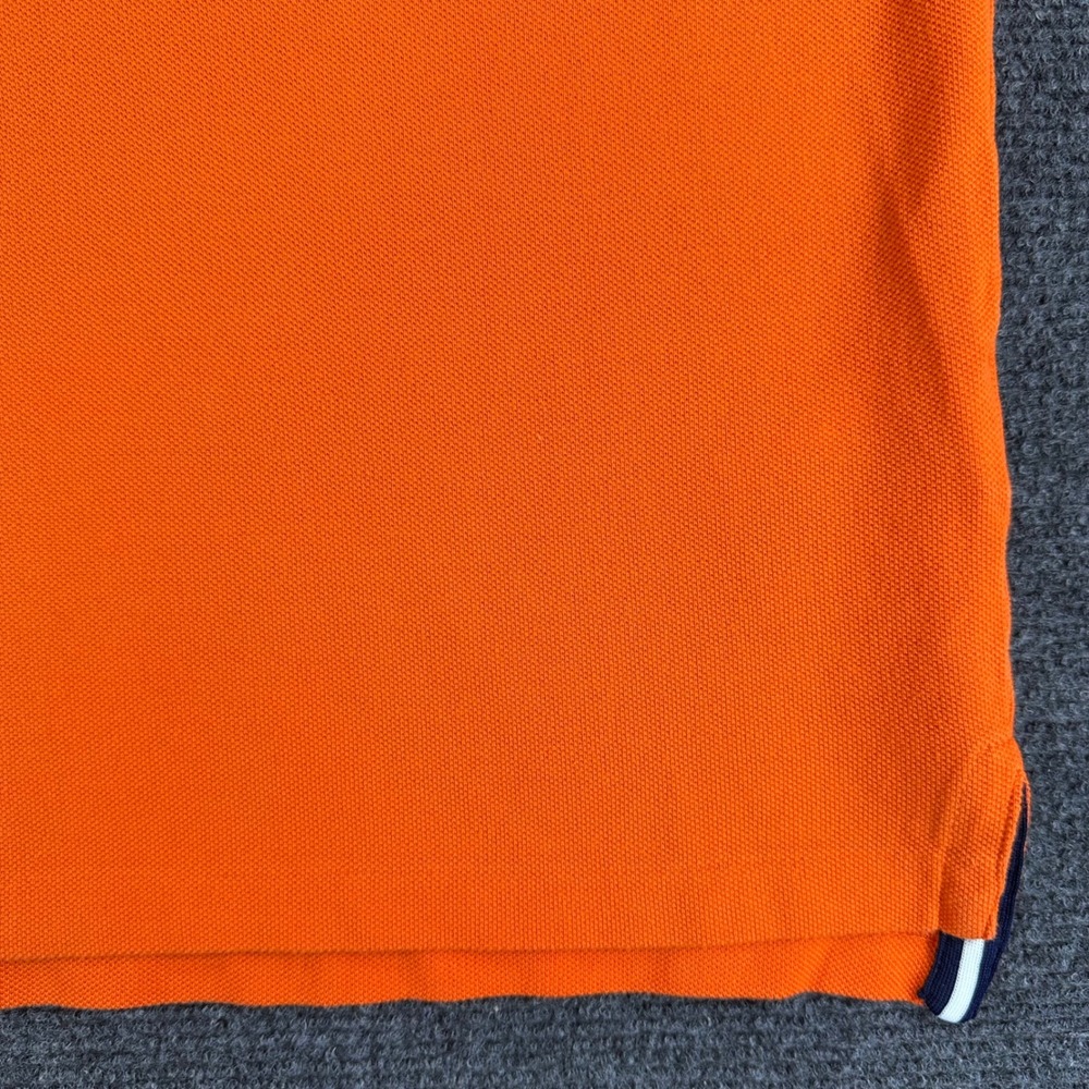 Polo Ralph Lauren Polo Shirt Mens M Medium Orange Crest Custom Slim Fit Pique - Picture 7 of 15